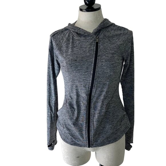 Athleta Pacifica Illume UPF Relaxed Jacket Size XS Heathered Charcoal Gray - Picture 1 of 10